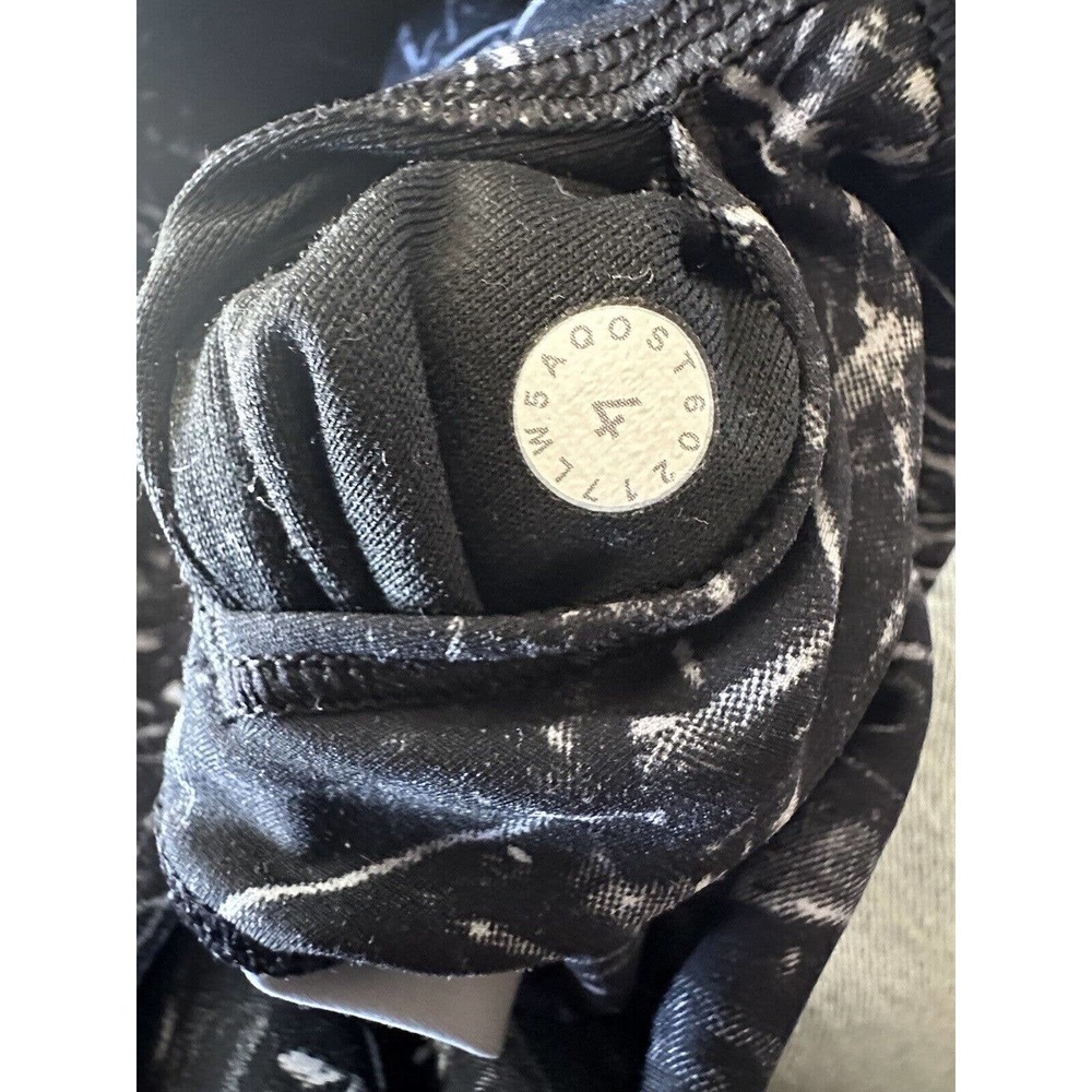 Lululemon Wunder Under Hi-Rise Tight 28" Alouette Alpine White Black Pant Size 4 - Picture 10 of 14